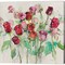 Wild Roses Warm Gray by Marilyn Hageman 24" x 24" Canvas Wall Art